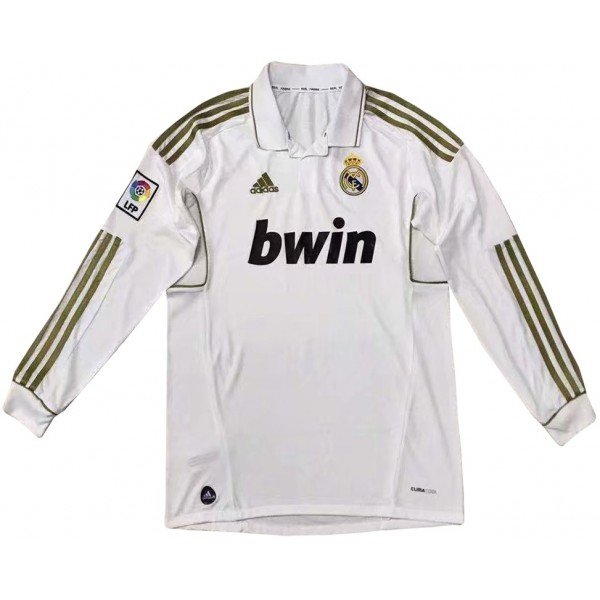 Camisa retro Adidas Real Madrid 2011 2012 I jogador manga comprida